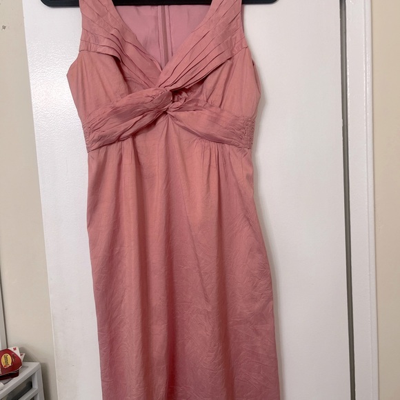 Dusty rose Calypso Saint Bart size 0 (fits like 00 ) pink silk dress semi formal - Picture 8 of 12